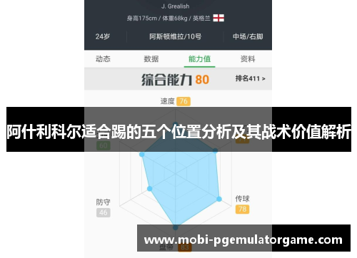 阿什利科尔适合踢的五个位置分析及其战术价值解析